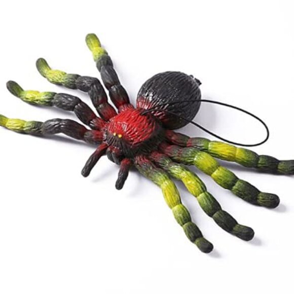 Realistic Simulation Spiders, Rubber Figure Animal Decor Ornaments, 12 pcs - Picture 3 of 8